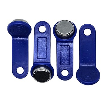 100 SZT PASTYLKA Dallas iButton Klucz Zbliżeniowy PROGRAMOWALNY RW1990 Nieb