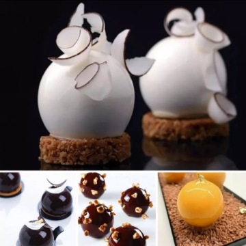 СИЛИКОНОВАЯ ФОРМА ДЛЯ ВЫПЕЧКИ ПОЛУСФАР 5 см ШАР 541