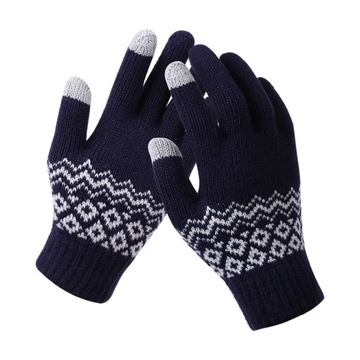 Winter Thick Cashmere Gloves Women Knitted Wa