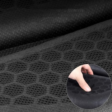 УНИВЕРСАЛЬНАЯ ПОДУШКА СИДЕНЬЯ С 3D СЕТКОЙ, ПОГЛОЩЕНИЕ УДАРА, ЧЕРНАЯ