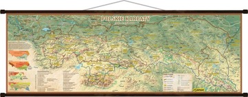 Karpaty Polskie mapa podział regionalny
