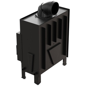 Kominek powietrzny stalowy wkład FLOKI M 10kW nowoczesny rekuperacja eko