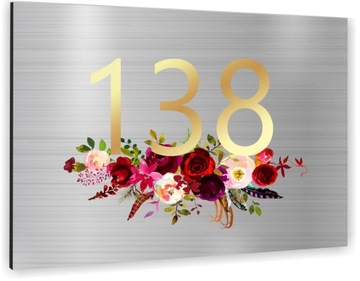 TABLICA ADRESOWA METAL NUMER DOMU POSESJI 30x20