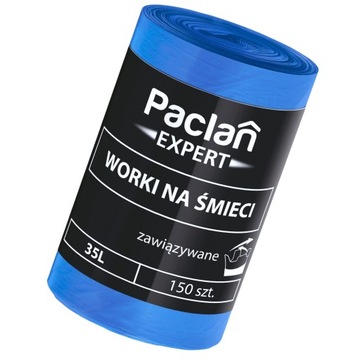 Paclan Expert Worki na śmieci 35L wiązane150szt