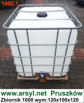 ZBIORNIK NA DESZCZÓWKĘ 1000 L ZBIORNIK MAUZER 600