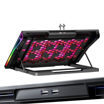 ОХЛАЖДАЮЩАЯ ПОДСТАВКА ДЛЯ НОУТБУКА AAB SPATIUM SILENT RGB PAD 15 ВЕНТИЛЯТОРОВ