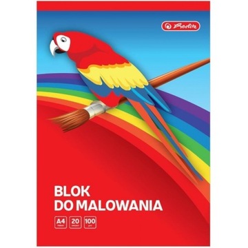 BLOK rysunkowy A4 do malowania HERLITZ 20k 100g