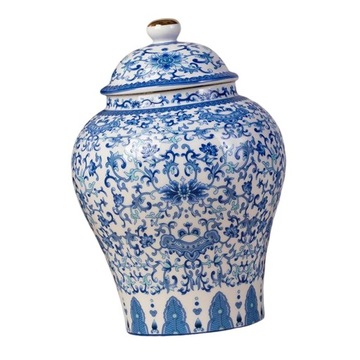 Antyczny ceramiczny słoik imbiru w stylu