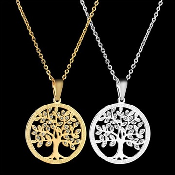 Серебряное колье «Дерево счастья» Swarovski BOX