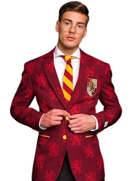 Czerwony garnitur Harry'ego Pottera Zawiera marynarkę spodnie i krawat r.M