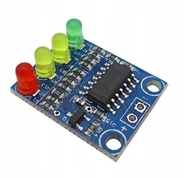 Wskaźnik naładowania akumulatora 12V, 4xLED