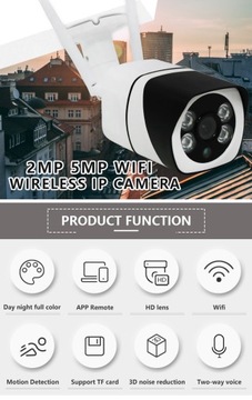 2M 2MPX Wi-Fi ZOOM ICsee Уличная камера