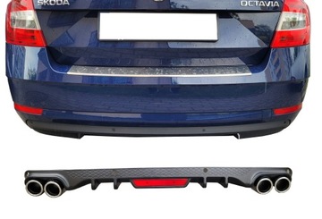 SPOILER DYFUZOR TYLNEGO ZDERZAKA SKODA OCTAVIA MK3 III TYŁ