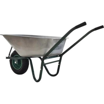 Taczka 100L Ładowność 250kg Stal Ocynkowana Koło Pneumatyczne Ogrodowa