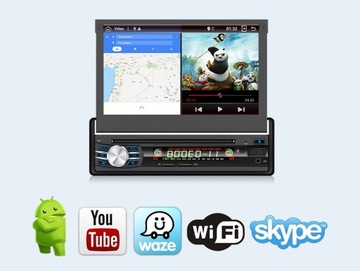 Uniwersalne radio 7' 1DIN ANDROID 2/32 GPS WiFi PL