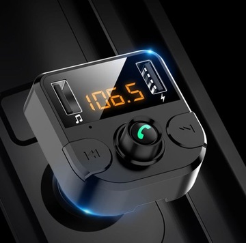 FM-передатчик Bluetooth, зарядное устройство для MP3 с ЖК-дисплеем и 2 USB-портами
