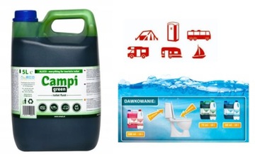 Жидкость для химических туристических туалетов CAMPI Green 5л.