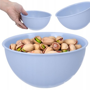 MISECZKA PLASTIKOWA niebieska kuchenna 0.75l idealna na owoce przekąsk