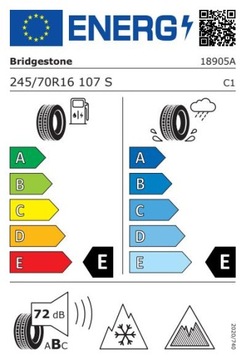 2x ШИНЫ Bridgestone Blizzak DM-V3 245/70R16 107S