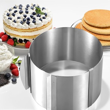 КОЛЬЦО ДЛЯ ТОРТА 15см РЕГУЛИРУЕМОЕ КОЛЬЦО ДЛЯ ТОРТА 16-30см ОБОДОК ДЛЯ ТОРТА