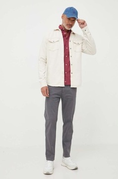 Pepe Jeans NH4 gpa beżowa koszula jeans casual kołnierzyk dave M