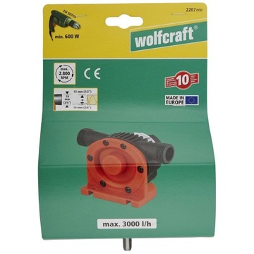 pompa do wody Wolfcraft pompa na wiertarkę WF2207000 pompa do brudnej wody
