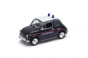 WELLY FIAT NUOVA 500 CARABINIERI 1:24 NOWY METAL