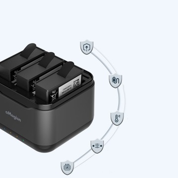 ЗАРЯДНОЕ УСТРОЙСТВО ДЛЯ 3 АККУМУЛЯТОРОВ АККУМУЛЯТОР ДЛЯ GoPro Hero 11.12.10.9