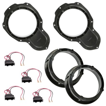 4 MARKOWE GŁOŚNIKI JBL dystanse do VW PASSAT B6 B7 CC DRZWI PRZÓD + TYŁ