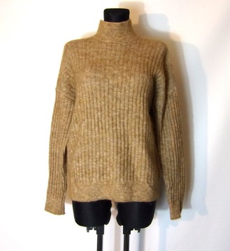 H&M sweter moher blend wełniany 36/38/40