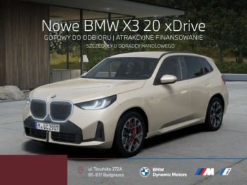 BMW X3 G45 2026 BMW X3 20 xDrive 208 KM mHEV - Gotowy do Odbioru - Pakiet M Pro - Hak 2.0