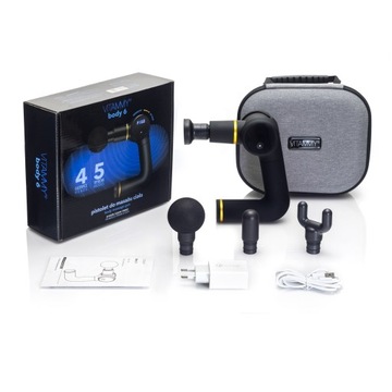 VITAMMY body 6 czarny Pistolet do masażu ciała masażer, lekki i bezpieczny