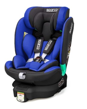 Крісло Поворотне 360 iSIZE 40-135 см Sparco синій Sk6000
