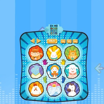 ИГРА ТАНЦЕВАЛЬНЫЙ КОВРИК ДЛЯ ДЕТЕЙ СО МНОЖЕСТВОМ РЕЖИМОВ ИГРЫ И УРОВНЯМИ СЛОЖНОСТИ
