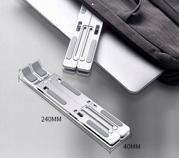 Складная подставка VAZIO, алюминий, СЕРЕБРЯНЫЙ для ноутбука MacBook iPad (N29-3-S)