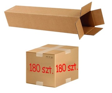 КАРТОННАЯ ТРУБА С ЗАКРЫТКОЙ КОРОБКА 80Х80Х320ММ 180 шт.