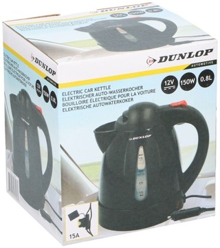Автомобильный чайник 12В, емкость 800мл DUNLOP