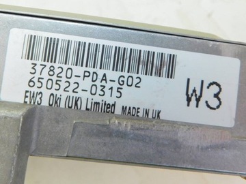 HONDA ACCORD VI 1.8 2000R JEDNOTKA ŘÍZENÍ MOTORU 37820-PDA-G02