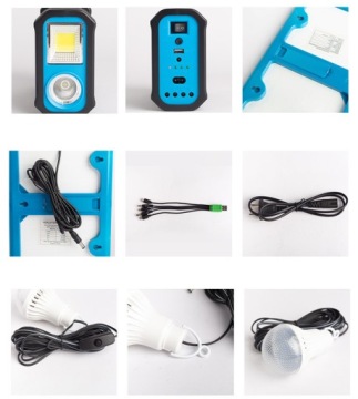 SOLAR POWERBANK POWERBANK Панель SOLAR KEMPING Набор лампочек XL