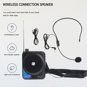 ПОРТАТИВНЫЙ БЕСПРОВОДНОЙ УСИЛИТЕЛЬ ГОЛОСА, ГРОМКИЙ И УДОБНЫЙ
