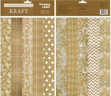 Papier ozdobny A4 Happy Color 10 arkuszy 120 g/m2
