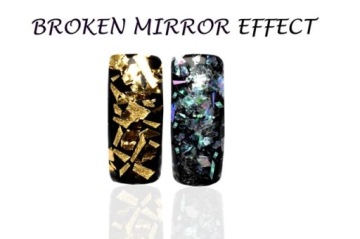 ГОЛОГРАММА ФОЛЬГА С ЭФФЕКТОМ СТЕКЛА хлопьями 6 ЦВЕТОВ