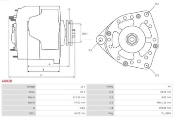 ALTERNÁTOR 12V AUDI 80 100 SEAT TOLEDO VW CADDY GOLF JETTA PASSAT T-4