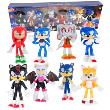 FIGURKI SONIC THE HEDGEHOG ZESTAW FIGUREK 8 SZT