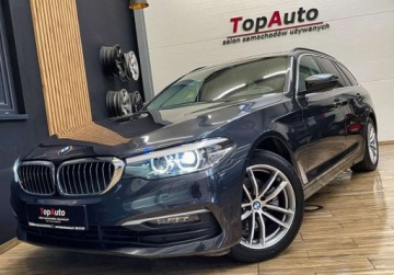 BMW Seria 5 G30-G31 Touring 520d 190KM 2019 BMW Seria 5 2.0D 190KM gwarancja LED AUTOMAT zarejestrowana BEZWYPADKOWY