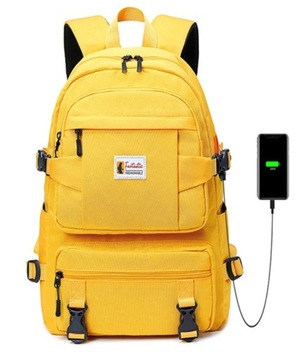 PLECAK SZKOLNY TORNISTER USB na laptopa D064