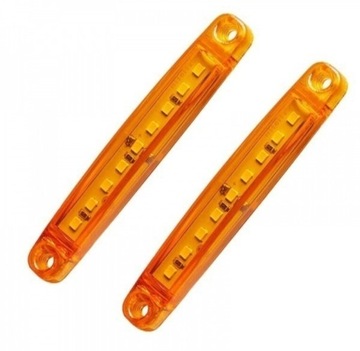10 шт. ГАБАРИТНЫЙ ФОНАРЬ 9 светодиодов 12 В 24 В ОРАНЖЕВЫЙ ГАБАРИТНЫЙ ФОНАРЬ ДЛЯ ПРИЦЕПА