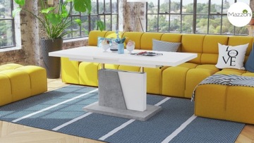 GRAND NOIR Белый\Бетон - РАСШИРЯЕМЫЙ СТОЛ СТОЛ