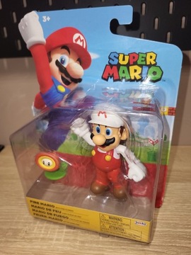 SUPER MARIO OFICJALNA FIGURKA FIRE MARIO - NOWA 10cm