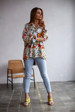 Koszula oversize print Me Gusta